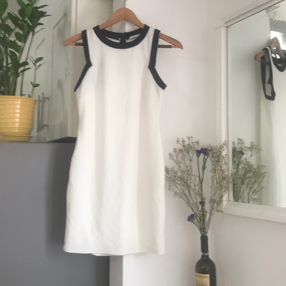 White mini dress